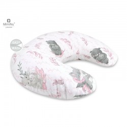 MimiNu - Perna pentru alaptat Din bumbac certificat Oeko Tex Standard 100 Cu husa detasabila Cu fermoar securizat Circumferinta 