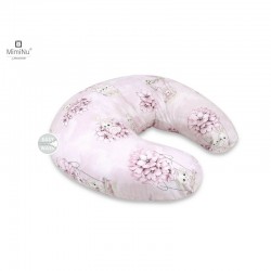 MimiNu - Perna pentru alaptat Din bumbac certificat Oeko Tex Standard 100 Cu husa detasabila Cu fermoar securizat Circumferinta 