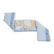 Babyneeds - Aparatoare laterala pentru patut 120x60 cm Cu umplutura antialergica Dimensiune 180 x 32 cm Teddy Friends Albastru M