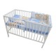 Babyneeds - Aparatoare laterala pentru patut 120x60 cm Cu umplutura antialergica Dimensiune 180 x 32 cm Teddy Friends Albastru M