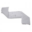 Babyneeds - Aparatoare laterala pentru patut 120x60 cm Cu umplutura antialergica Dimensiune 180 x 32 cm Bunny Alb