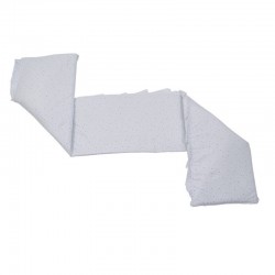 Babyneeds - Aparatoare laterala pentru patut 120x60 cm Cu umplutura antialergica Dimensiune 180 x 32 cm Little Stars Albastru
