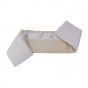 Babyneeds - Aparatoare laterala pentru patut 120x60 cm Cu umplutura antialergica Dimensiune 180 x 32 cm Teddy Play Bej M2