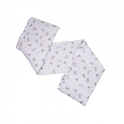 Babyneeds - Aparatoare laterala pentru patut 120x60 cm Cu umplutura antialergica Dimensiune 180 x 32 cm Horse Alb