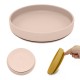 Petite&Mars - Farfurie din silicon fara BPA Cu ventuza TAKE&MATCH 6 luni+ 400 ml Bej