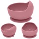 Petite&Mars - Bol din silicon fara BPA Cu ventuza TAKE&MATCH 6 luni+ 350 ml Roz