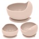 Petite&Mars - Bol din silicon fara BPA Cu ventuza TAKE&MATCH 6 luni+ 350 ml Bej
