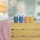 Petite&Mars - Set 4 jucarii de baie Amigos Din silicon Fara BPA 6 luni+ Multicolor