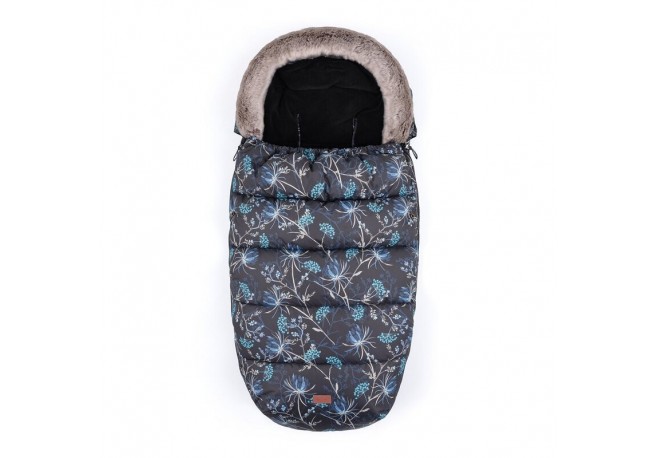 Petite&Mars - Sac de iarna impermeabil Comfy 4 in 1 Cu blanita si interior din fleece Universal Pentru carucior 100 x 55 cm Alba