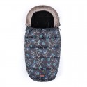Petite&Mars - Sac de iarna impermeabil Comfy 4 in 1 Cu blanita si interior din fleece Universal Pentru carucior 100 x 55 cm Alba