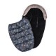 Petite&Mars - Sac de iarna impermeabil Comfy 4 in 1 Cu blanita si interior din fleece Universal Pentru carucior 100 x 55 cm Alba