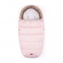 Petite&Mars - Sac de iarna impermeabil Comfy 4 in 1 Cu blanita si interior din fleece Universal Pentru carucior 100 x 55 cm Roz