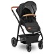 Lionelo - Carucior Amber 2 in 1 Cadru aluminiu Cu landou intarit si salteluta moale Reversibil Maner ajustabil Huse pentru picio