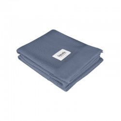 Lionelo - Paturica multifunctionala de infasat Din bambus 100x75 cm Albastru