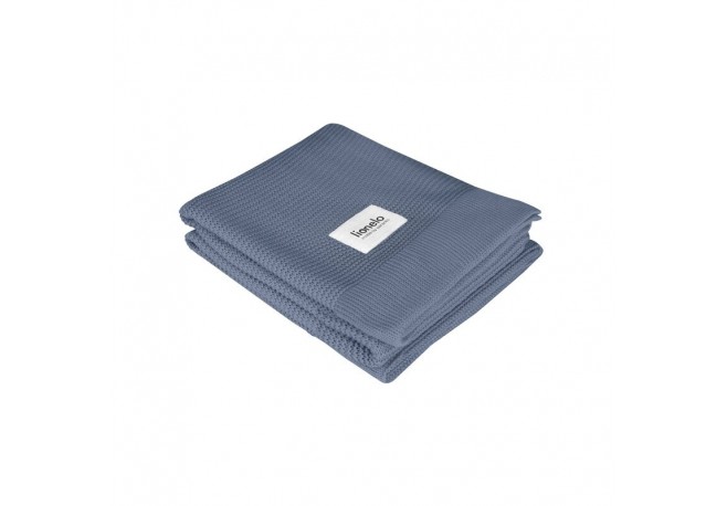 Lionelo - Paturica multifunctionala de infasat Din bambus 100x75 cm Albastru