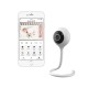 Lionelo - Video monitor Babyline Smart cu cablu USB Conexiune Wifi Comunicare bidirectionala Senzor de temperatura Alb