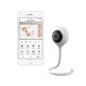 Lionelo - Video monitor Babyline Smart cu cablu USB Conexiune Wifi Comunicare bidirectionala Senzor de temperatura Alb