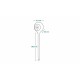 Lionelo - Video monitor Babyline Smart cu cablu USB Conexiune Wifi Comunicare bidirectionala Senzor de temperatura Alb