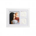 Baby HandPrint - Kit mulaj cu dubla amprenta Tiny Memories Frame Cu rama foto 10x15 cm Non-toxic Conform cu standardul european 