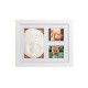 Baby HandPrint - Kit mulaj cu dubla amprenta Tiny Memories Frame Cu rama foto 10x15 cm Non-toxic Conform cu standardul european 