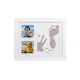 Baby HandPrint - Kit amprente mulaj cu cerneala gri Pentru manuta si piciorus Tiny Memories Frame 10x15 cm Non-toxic Conform cu 