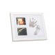 Baby HandPrint - Kit amprente mulaj cu cerneala gri Pentru manuta si piciorus Tiny Memories Frame 10x15 cm Non-toxic Conform cu 