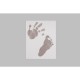 Baby HandPrint - Kit amprente mulaj cu cerneala gri Pentru manuta si piciorus Tiny Memories Frame 10x15 cm Non-toxic Conform cu 