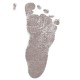 Baby HandPrint - Kit amprente mulaj cu cerneala gri Pentru manuta si piciorus Tiny Memories Frame 10x15 cm Non-toxic Conform cu 