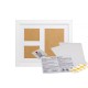 Baby HandPrint - Kit amprente mulaj cu cerneala gri Pentru manuta si piciorus Tiny Memories Frame 10x15 cm Non-toxic Conform cu 
