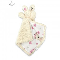 MimiNu - Lanka Jucarie textila moale pentru bebelusi Cu doua fete Din imitatie de lana si bumbac Materiale certificate Oeko Tex 