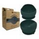 Petite&Mars - Bol din silicon fara BPA Cu ventuza TAKE&MATCH 6 luni+ 350 ml Verde Inchis
