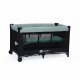 Petite&Mars - Patut pliant cu doua nivele Cu intrare laterala cu fermoar 2 roti 120x60 cm Iron Green
