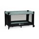 Petite&Mars - Patut pliant cu doua nivele Cu intrare laterala cu fermoar 2 roti 120x60 cm Iron Green