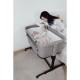 Petite&Mars - Patut co-sleeper Nextie 3 in 1 Cu setare unghiulara Reglabil in 5 pozitii pe inaltime Tranformabil in tarc de joac