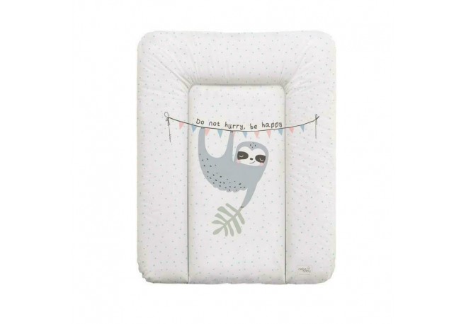 Ceba Baby - Saltea de infasat moale lenesul Candy Andy Fara ftalati 70 x 50 cm Alb/Gri