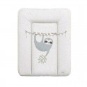 Ceba Baby - Saltea de infasat moale lenesul Candy Andy Fara ftalati 70 x 50 cm Alb/Gri