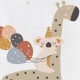 Ceba Baby - Saltea de infasat moale Giraffe Fara ftalati 70 x 50 cm Alb/Bej