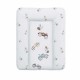 Ceba Baby - Saltea de infasat moale Retro Cars Fara ftalati 70 x 50 cm Alb/Bej