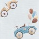 Ceba Baby - Saltea de infasat moale Retro Cars Fara ftalati 70 x 50 cm Alb/Bej