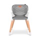 Lionelo - Scaun de masa din fag Koen 2 in 1 Transformabil Sustine 30 kg 6 luni+ Conform cu standardul european de securitate EN1