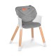 Lionelo - Scaun de masa din fag Koen 2 in 1 Transformabil Sustine 30 kg 6 luni+ Conform cu standardul european de securitate EN1