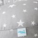 Ceba Baby - Perna de alaptat multifunctionala cu microparticule 190x35 cm Gri Stelute