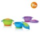 Nuby - Bol cu ventuza si capac 9 luni+ 300 ml Albastru