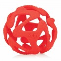 Nuby - Jucarie de dentitie Minge Din silicon 3 luni+ Rosu