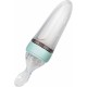 Nuby - Lingurita cu rezervor Din silicon 90 ml 3 luni+ Verde