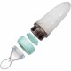 Nuby - Lingurita cu rezervor Din silicon 90 ml 3 luni+ Verde