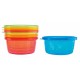 Nuby - Set de masa 300 ml 3 luni+ Cu 4 recipiente 4 capace 2 linguri Multicolor