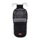 Petite&Mars - Sac de iarna impermeabil Pentru patut carucior si scaun auto 4 in 1 Universal 82x49 cm Warmy Negru