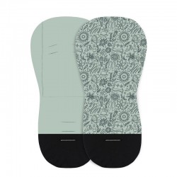 Petite&Mars - Salteluta pentru carucior Reversibila Cu doua fete Din spuma 86x42 cm Verde