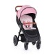 Petite&Mars - Salteluta pentru carucior Reversibila Cu doua fete Din spuma 86x42 cm Roz